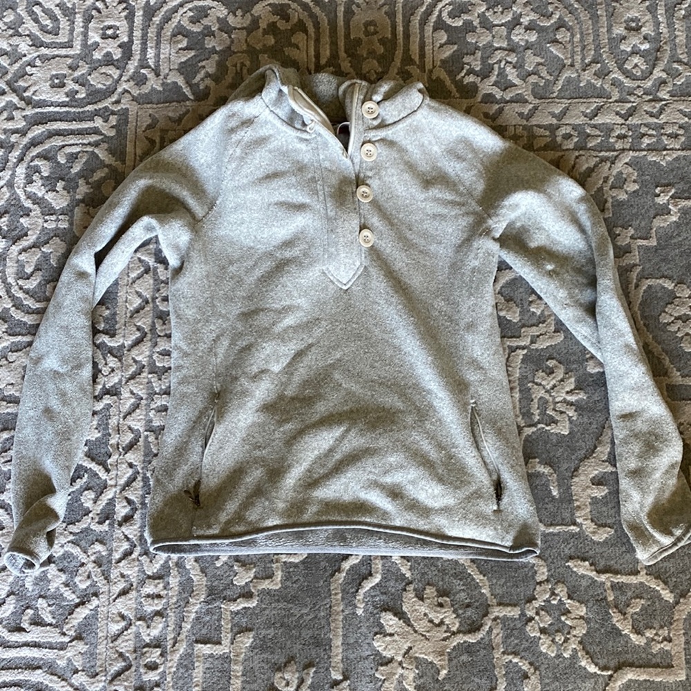 The North Face Heather Grey Woven Sweater